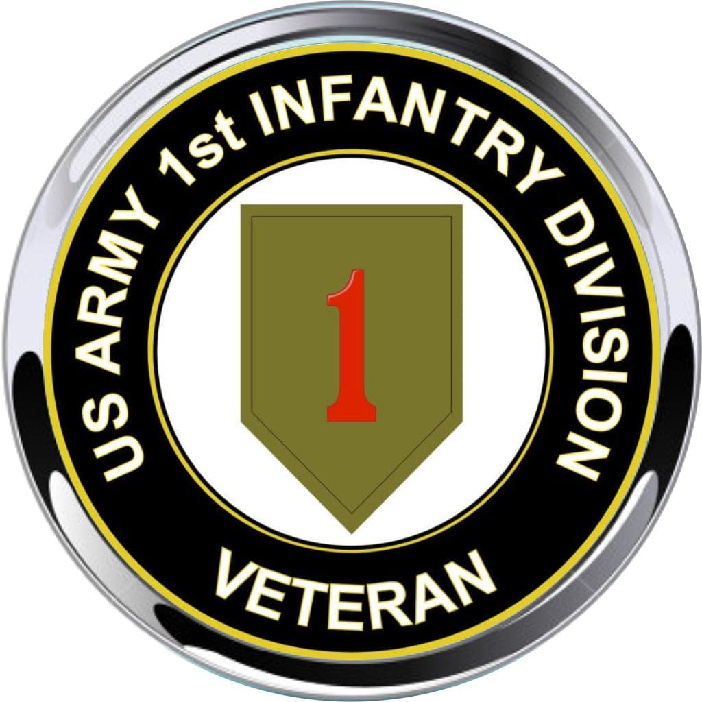 1st infantry metal emblem